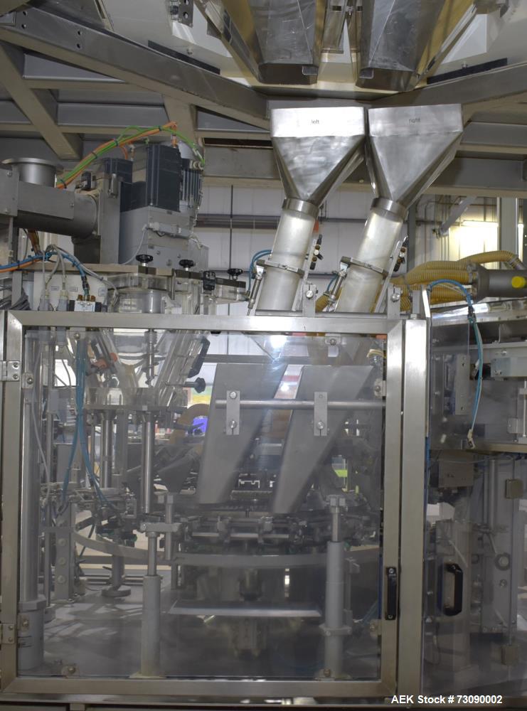 Used SN Machinery FMM22 Duplex HFFS Pouch Machine – With Ishida 16-Head Scale & More